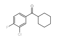 3-CHLORO-4-FLUOROPHENYL CYCLOHEXYL KETONE结构式