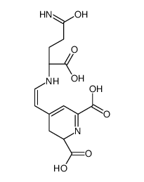 1,2,3,4-Tetrahydro-4-[2-(1-carboxy-3-carbamoylpropylimino)ethylidene]-2,6-pyridinedicarboxylic acid Structure