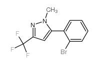 5-(2-bromophenyl)-1-methyl-3-(trifluoromethyl)pyrazole Structure