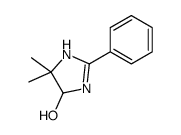 5,5-dimethyl-2-phenyl-1,4-dihydroimidazol-4-ol结构式
