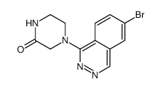4-(6-bromophthalazin-1-yl)piperazin-2-one结构式