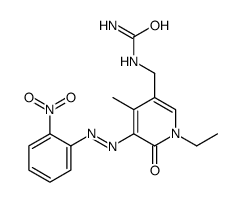 [1-ethyl-4-methyl-5-[(2-nitrophenyl)diazenyl]-6-oxopyridin-3-yl]methylurea Structure