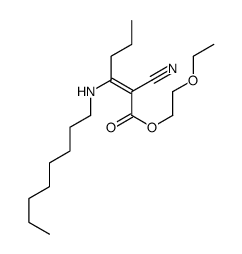 2-ethoxyethyl 2-cyano-3-(octylamino)hex-2-enoate结构式