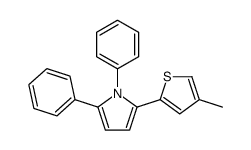 2-(4-methylthiophen-2-yl)-1,5-diphenylpyrrole Structure