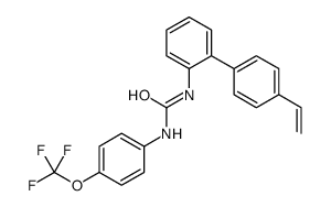 1-[2-(4-ethenylphenyl)phenyl]-3-[4-(trifluoromethoxy)phenyl]urea结构式