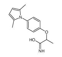 2-[4-(2,5-dimethylpyrrol-1-yl)phenoxy]propanamide Structure