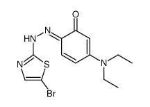 6-[(5-bromo-1,3-thiazol-2-yl)hydrazinylidene]-3-(diethylamino)cyclohexa-2,4-dien-1-one结构式