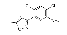 2,4-dichloro-5-(5-methyl-1,2,4-oxadiazol-3-yl)aniline Structure