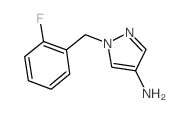 1-(2-氟-苄基)-1H-吡唑-4-胺结构式