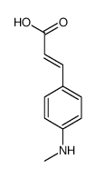 3-[4-(methylamino)phenyl]prop-2-enoic acid Structure