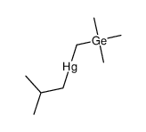 isobutyl((trimethylgermyl)methyl)mercury Structure