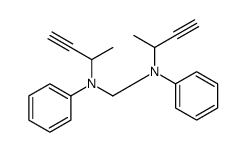 N,N'-bis(but-3-yn-2-yl)-N,N'-diphenylmethanediamine结构式