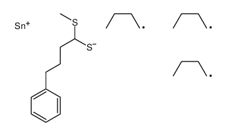 tributyl-(1-methylsulfanyl-4-phenylbutyl)sulfanylstannane Structure