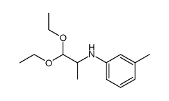 2-m-toluidino-propionaldehyde diethylacetal结构式