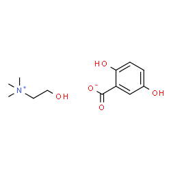 choline 2,5-dihydroxybenzoate结构式