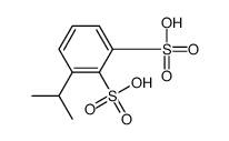 3-propan-2-ylbenzene-1,2-disulfonic acid Structure