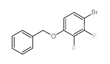 1-(苄氧基)-4-溴-2,3-二氟苯结构式