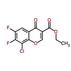 Ethyl 8-chloro-6,7-difluoro-4-oxo-4H-chromene-3-carboxylate Structure