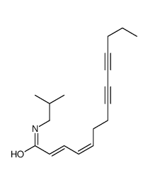 (2E,4E)-N-(2-methylpropyl)tetradeca-2,4-dien-8,10-diynamide结构式