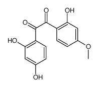 1-(2,4-dihydroxyphenyl)-2-(2-hydroxy-4-methoxyphenyl)ethane-1,2-dione Structure