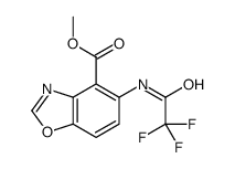 methyl 5-[(2,2,2-trifluoroacetyl)amino]-1,3-benzoxazole-4-carboxylate结构式