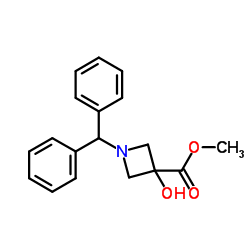 Methyl 1-(diphenylmethyl)-3-hydroxy-3-azetidinecarboxylate picture