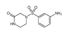 2-Piperazinone, 4-[(3-aminophenyl)sulfonyl]结构式