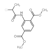 Dimethyl 2-[(2-chloropropanoyl)amino]terephthalate结构式