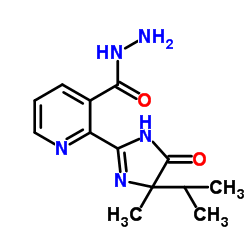 2-(4-Isopropyl-4-methyl-5-oxo-4,5-dihydro-1H-imidazol-2-yl)nicotinohydrazide Structure