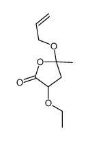 5-(allyloxy)-3-ethoxydihydro-5-methylfuran-2(3H)-one结构式