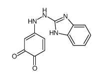 4-[2-(1H-benzimidazol-2-yl)hydrazinyl]cyclohexa-3,5-diene-1,2-dione结构式