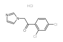 1-(2,4-dichlorophenyl)-2-imidazol-1-ylethanone,hydrochloride结构式
