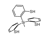 tris(mercaptophenyl)(methyl)silane结构式