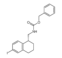 ((R)-6-iodo-1,2,3,4-tetrahydro-naphthalen-1-ylmethyl)-carbamic acid benzyl ester Structure