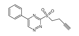 3-(3-butynylsulfonyl)-5-phenyl-1,2,4-triazine结构式