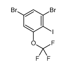 1,5-dibromo-2-iodo-3-(trifluoromethoxy)benzene结构式