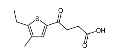 4-(5-ethyl-4-methyl-[2]thienyl)-4-oxo-butyric acid结构式