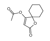 4-acetoxy-1-oxa-spiro[4.5]dec-3-en-2-one Structure