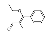 3-ethoxy-2-methyl-3-phenyl-acrylaldehyde Structure