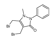 4,5-bis-bromomethyl-1-methyl-2-phenyl-1,2-dihydro-pyrazol-3-one Structure