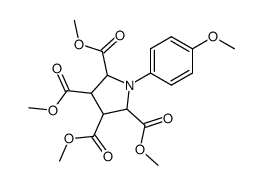 1-(4-methoxy-phenyl)-pyrrolidine-2,3,4,5-tetracarboxylic acid tetramethyl ester Structure