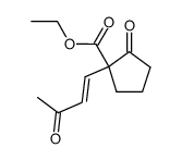 (+-)-2-oxo-1-(3-oxo-but-1-en-t-yl)-cyclopentanecarboxylic acid ethyl ester结构式