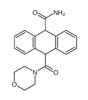 10-(morpholine-4-carbonyl)-9,10-dihydro-anthracene-9-carboxylic acid amide Structure