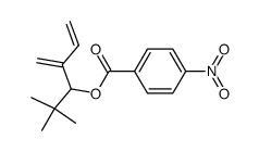 4-Nitro-benzoic acid 1-tert-butyl-2-methylene-but-3-enyl ester Structure