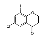 6-chloro-8-iodo-chroman-4-one Structure