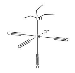 cis-Re(CO)4Cl(PEt3)结构式