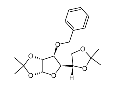 3-O-benzyl-1,2:5,6-di-O-isopropylidene-α-D-glucofuranose结构式