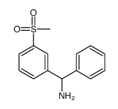 alpha-(3-Methylsulfonylphenyl)benzylamine Structure