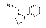 ((3S,4R)-4-Phenyl-oxazolidin-3-yl)-acetonitrile Structure