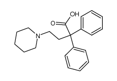 2,2-diphenyl-4-piperidino-butyric acid Structure